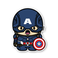 Captain Buddy w/Shield Sticker