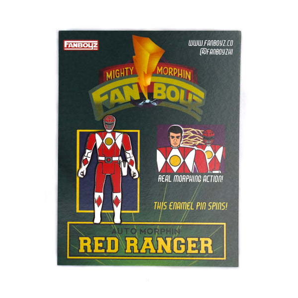 Red Auto Morphin Pin