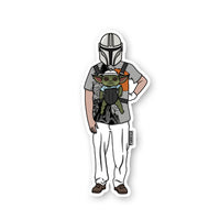 Hungover Mandalorian Sticker